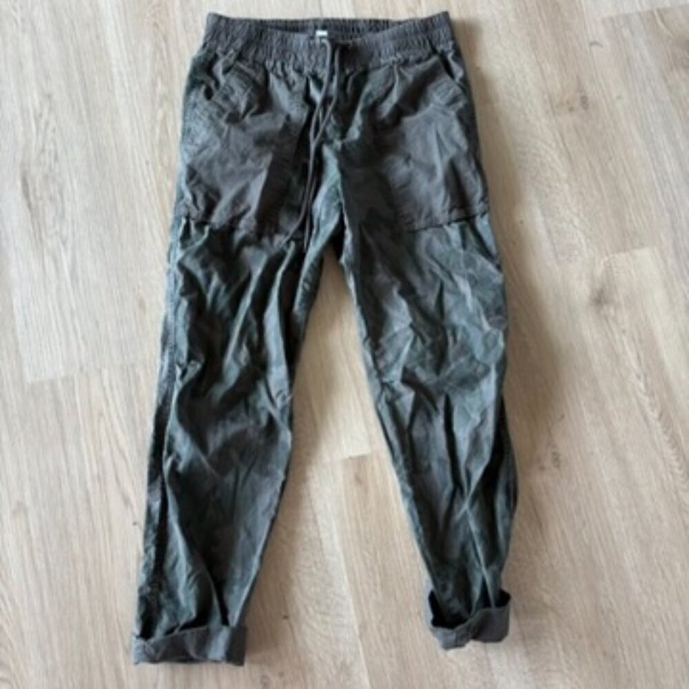James Perse Camo pants straight leg elastic waist
